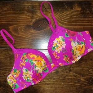 Aerie Floral Bra 34C